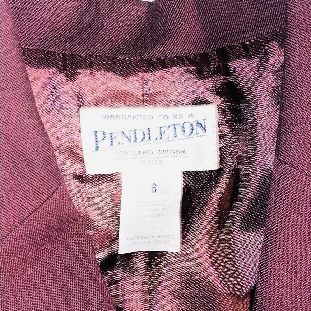 Pendleton Wool/Silk 3 Piece Coordinated Set Sz 6 - image 4